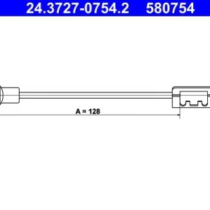 Cięgło, hamulec postojowy ATE 24.3727-0754.2 Kup online