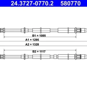 Cięgło, hamulec postojowy ATE 24.3727-0770.2 Ograniczona ilość