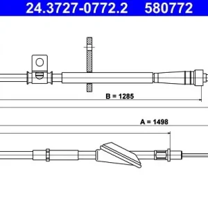 Cięgło, hamulec postojowy ATE 24.3727-0772.2 Oferta limitowana