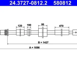 Cięgło, hamulec postojowy ATE 24.3727-0812.2 Kup online