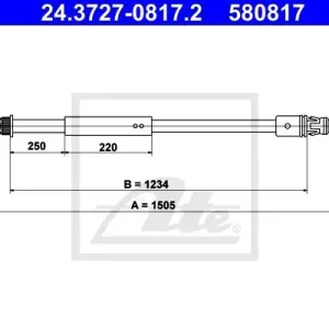 Cięgło, hamulec postojowy ATE 24.3727-0817.2 Zamów dziś