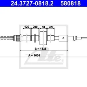 Cięgło, hamulec postojowy ATE 24.3727-0818.2 Cena promocyjna