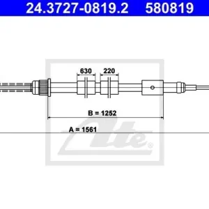Cięgło, hamulec postojowy ATE 24.3727-0819.2 Ostatnia szansa