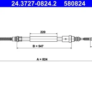Cięgło, hamulec postojowy ATE 24.3727-0824.2 Ostatnia szansa