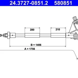 Zamów dziś Cięgło, hamulec postojowy ATE 24.3727-0851.2