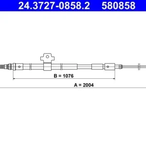 Cięgło, hamulec postojowy ATE 24.3727-0858.2 Cena promocyjna