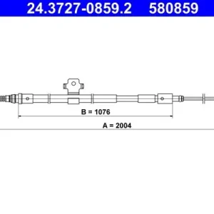 Cięgło, hamulec postojowy ATE 24.3727-0859.2 Oferta czasowa