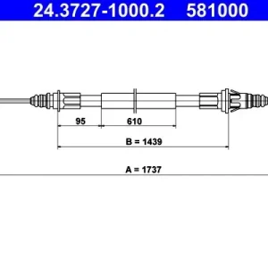Zamów dziś Cięgło, hamulec postojowy ATE 24.3727-1000.2