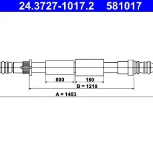 Cięgło, hamulec postojowy ATE 24.3727-1017.2 Hit sprzedaży