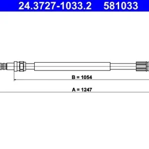 Cięgło, hamulec postojowy ATE 24.3727-1033.2 Nowość