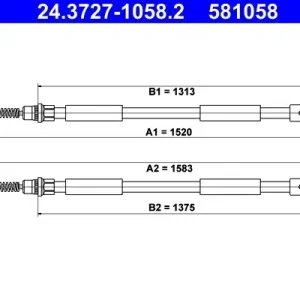 Cięgło, hamulec postojowy ATE 24.3727-1058.2 Zamów teraz