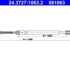 Cięgło, hamulec postojowy ATE 24.3727-1063.2 Tylko do końca tygodnia