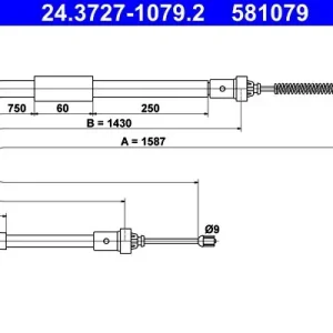 Cięgło, hamulec postojowy ATE 24.3727-1079.2 Sprawdź teraz