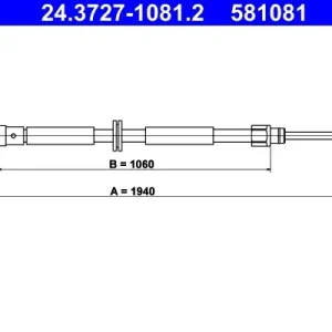 Cięgło, hamulec postojowy ATE 24.3727-1081.2 Najlepsza cena