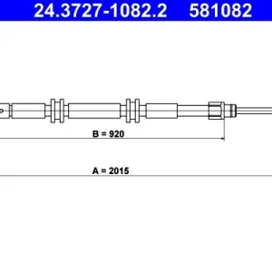 Cięgło, hamulec postojowy ATE 24.3727-1082.2 Wysoka jakość
