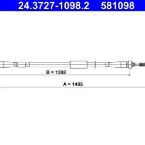 Cięgło, hamulec postojowy ATE 24.3727-1098.2 Oferta limitowana
