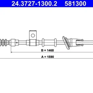 Cięgło, hamulec postojowy ATE 24.3727-1300.2 Dostępne od ręki