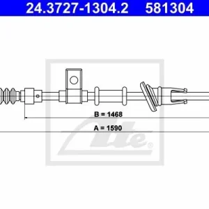 Cięgło, hamulec postojowy ATE 24.3727-1304.2 Wyjątkowa oferta