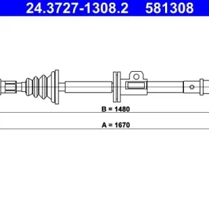 Cięgło, hamulec postojowy ATE 24.3727-1308.2 Oferta czasowa