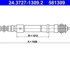 Cięgło, hamulec postojowy ATE 24.3727-1309.2 Ekspresowa dostawa