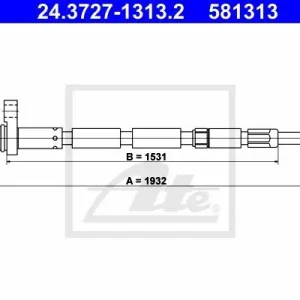 Cięgło, hamulec postojowy ATE 24.3727-1313.2 Szybka wysyłka