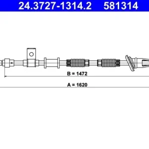 Cięgło, hamulec postojowy ATE 24.3727-1314.2 Zamów dziś