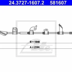 Cięgło, hamulec postojowy ATE 24.3727-1607.2 Wybór klientów