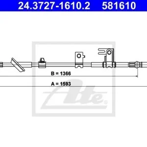 Cięgło, hamulec postojowy ATE 24.3727-1610.2 Super okazja