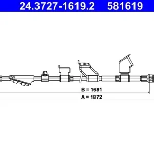 Cięgło, hamulec postojowy ATE 24.3727-1619.2 Promocja