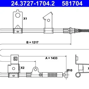 Zamów dziś Cięgło, hamulec postojowy ATE 24.3727-1704.2