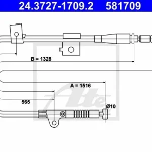 Cięgło, hamulec postojowy ATE 24.3727-1709.2 Ostatnia szansa