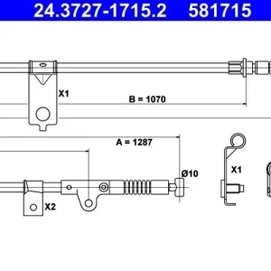 Cięgło, hamulec postojowy ATE 24.3727-1715.2 Oferta