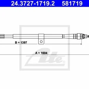 Zniżka Cięgło, hamulec postojowy ATE 24.3727-1719.2