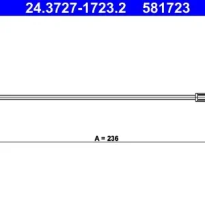 Cięgło, hamulec postojowy ATE 24.3727-1723.2 Hit sprzedaży