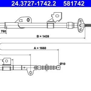 Zamów dziś Cięgło, hamulec postojowy ATE 24.3727-1742.2