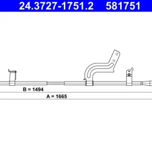 Zamów dziś Cięgło, hamulec postojowy ATE 24.3727-1751.2