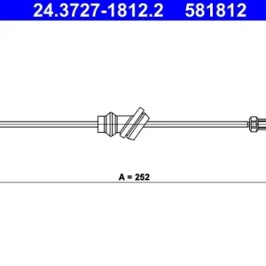 Bestseller Cięgło, hamulec postojowy ATE 24.3727-1812.2