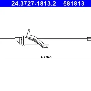 Cięgło, hamulec postojowy ATE 24.3727-1813.2 Oferta czasowa