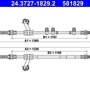 Cięgło, hamulec postojowy ATE 24.3727-1829.2 Wyjątkowa oferta