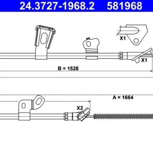 Cena promocyjna Cięgło, hamulec postojowy ATE 24.3727-1968.2