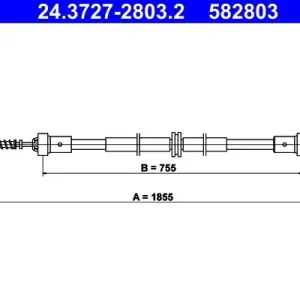 Zniżka Cięgło, hamulec postojowy ATE 24.3727-2803.2
