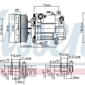 Sprężarka, klimatyzacja NISSENS 89549 Bestseller