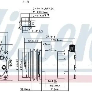 Sprężarka, klimatyzacja NISSENS 89849 Zamów teraz