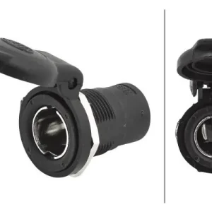 Tylko do końca tygodnia GNIAZDO NA WTYK PLASKI 24V 16A Z POKRYWA