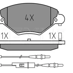 KLOCKI HAMULC. CITROEN C5 2.0-2.0HDI  01- Obniżka ceny