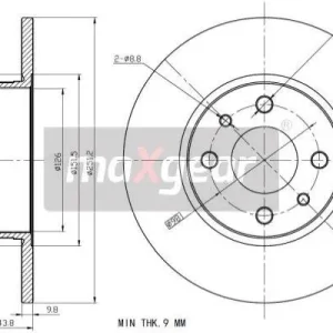 Hit sprzedaży TARCZA HAMULC. FIAT BRAVO  07- TYŁ
