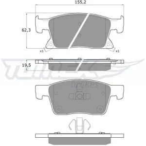 KLOCKI HAMULC. OPEL ASTRA K  15- PRZÓD Cena promocyjna