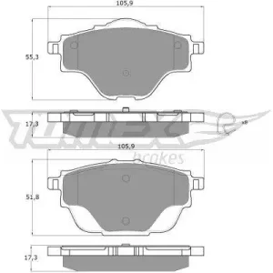 KLOCKI HAMULC. CITROEN C4 PICASSO II  13- TYŁ Hit sprzedaży