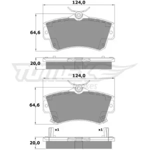 Ostatnia szansa KLOCKI HAMULC. CHRYSLER PT CRUISER  00-10