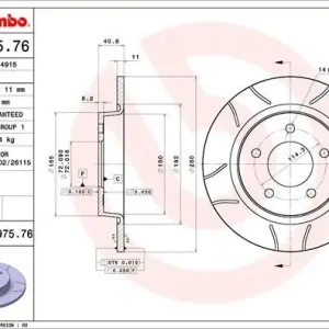 TARCZA HAMULC. MAZDA 5  05- TYŁ Tylko dziś